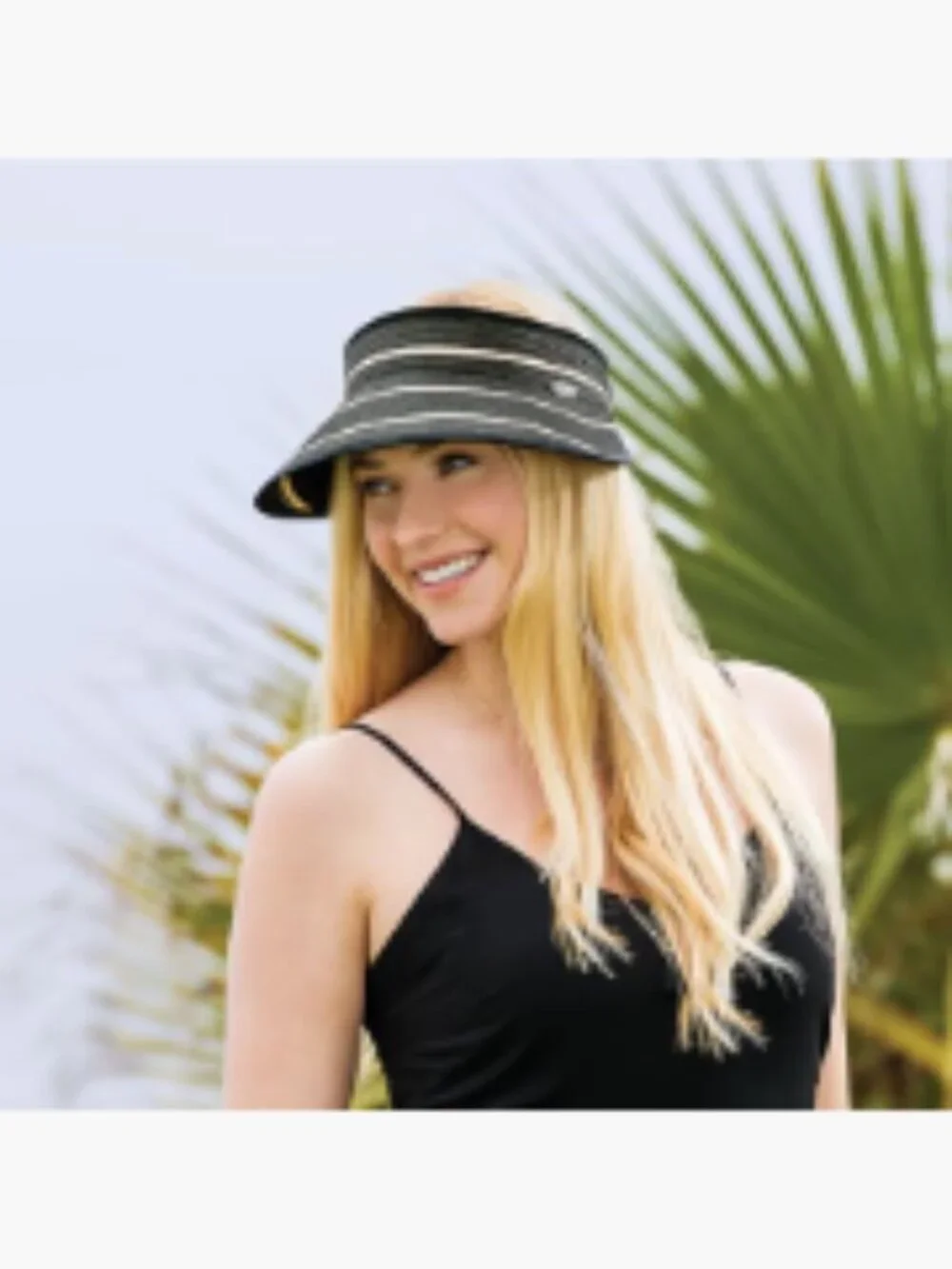 Packable Sun Visor Wide Brim Adjustable Velcro Strap SPF 50 Waterproof Paper